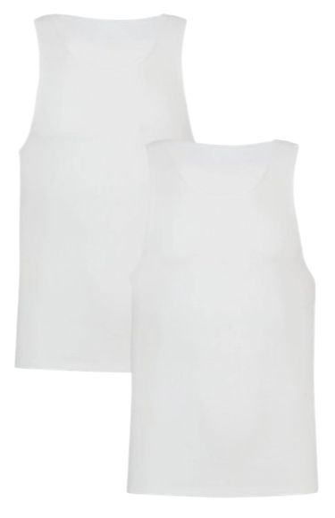 Tanktop Under Armour Under Armour Performance Tank 2 Pack Underwear Shirts Hvid | 6007622-100, 3