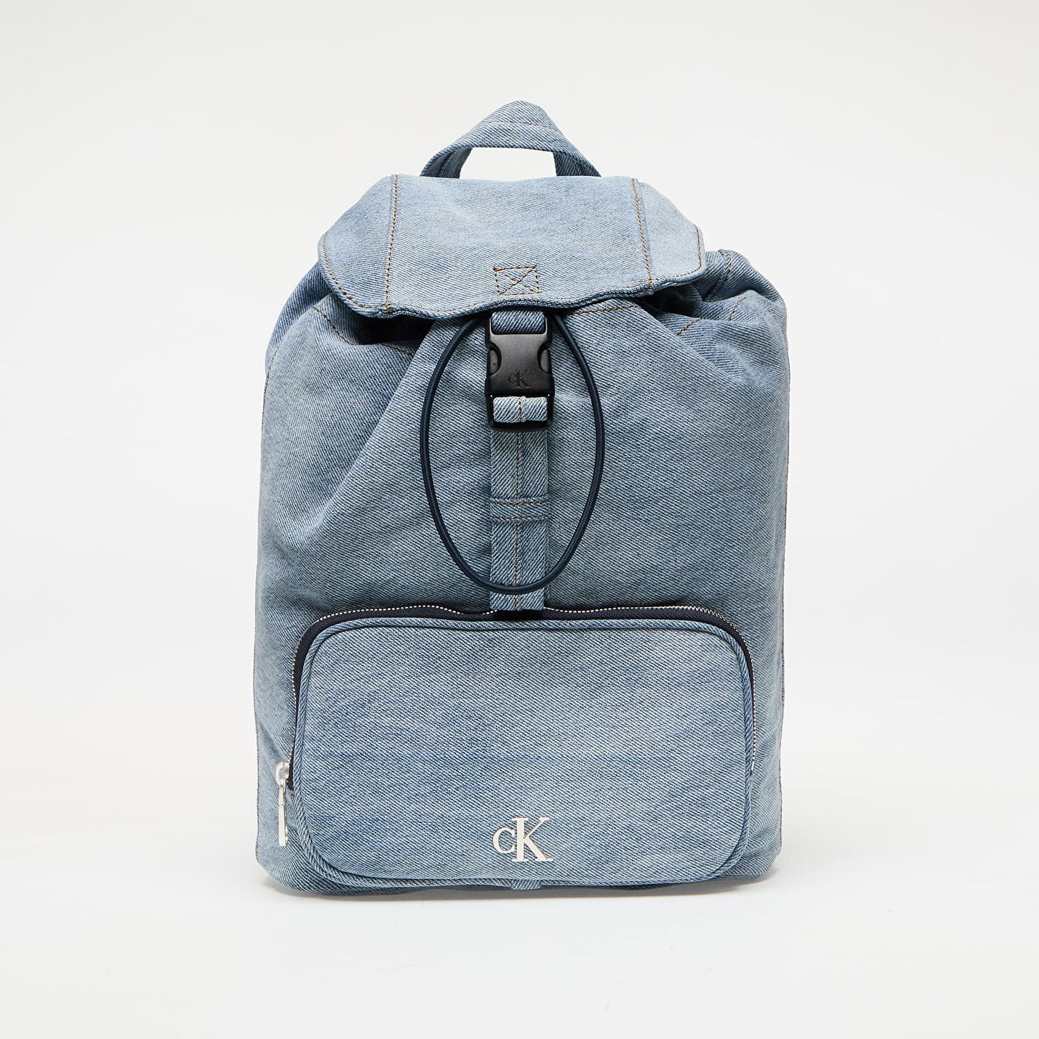 Rygsæk CALVIN KLEIN Calvin Klein Jeans Denim Luna Mini Flap Backpack Blå | LV04F3216G VGO, 0