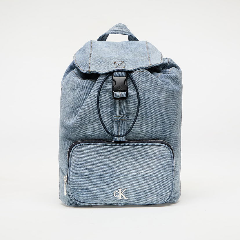 Rygsæk CALVIN KLEIN Calvin Klein Jeans Denim Luna Mini Flap Backpack Blå | LV04F3216G VGO