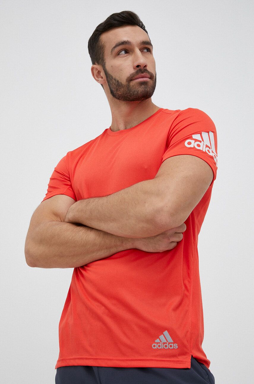 T-shirt adidas Performance Run It Tee Rød | IC7641, 0