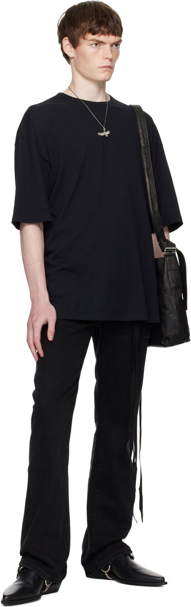 T-shirt Ann Demeulemeester Ann Demeulemeester Dieter 'The Dialogue of Another Day' T-Shirt Sort | B0012880-FA206-099, 3