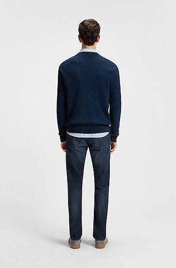 Jeans BOSS Delaware Slim-Fit Soft Motion Jeans Blå | 50544642, 1