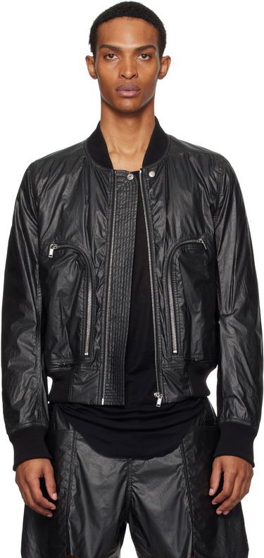 Bomberjakke Rick Owens Rick Owens Bauhaus Flight Bomber Jacket Sort | RU02E1749 PCT, 0