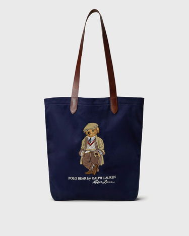 Mulepose Polo by Ralph Lauren Polo Bear Canvas Tote Bag by Ralph Lauren Mørkeblå | 405974589001, 0