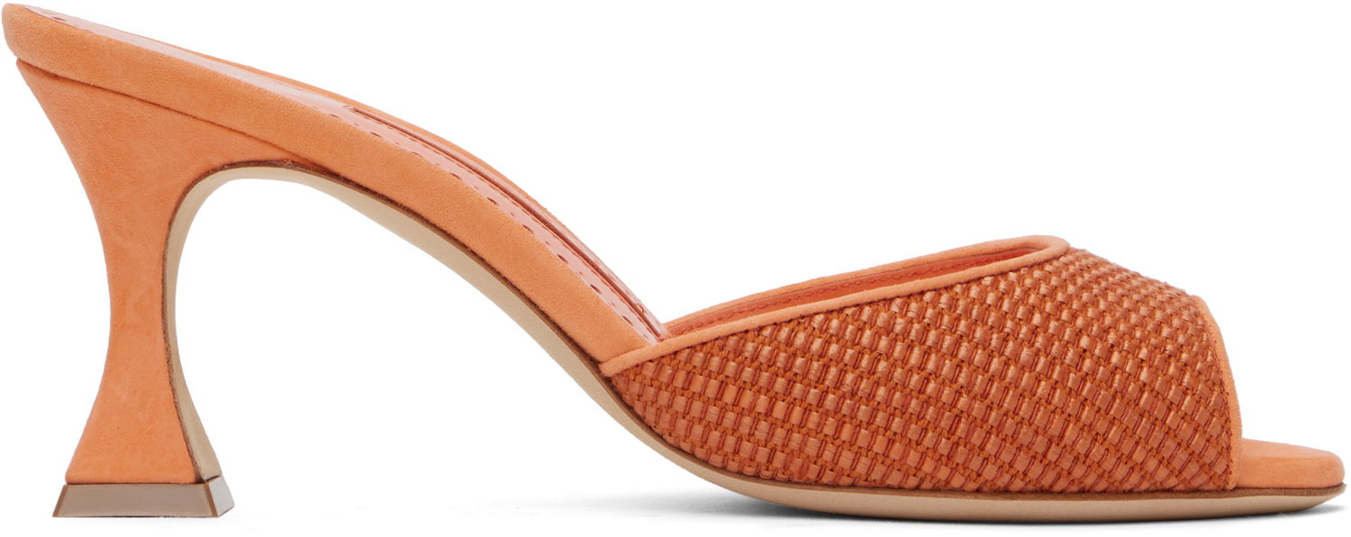 Tilbehør Manolo Blahnik Manolo Blahnik Jadara Heeled Sandals Orange | 424-1982, 0