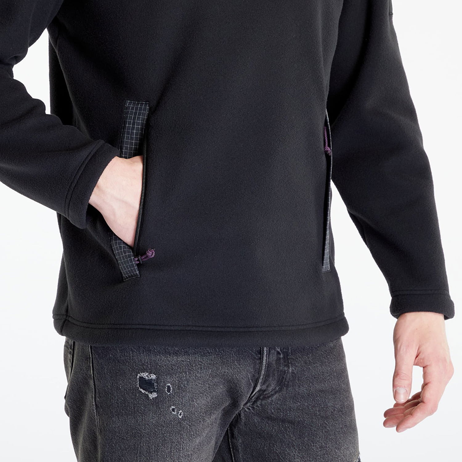Sweatshirt The North Face Convin Microfleece Hoodie Sort | NF0A7Z9CJK31, 1