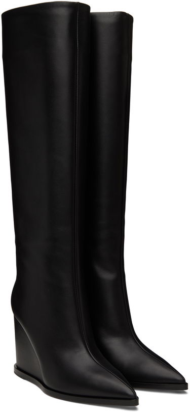 Frakker Gianvito Rossi Gianvito Rossi Hamnes Wedge Tall Boots Sort | G80394.85RIC.VGI, 3
