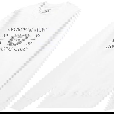 Sweater Sporty & Rich SRAC Crew Sweat Hvid | CRAW2334WH, 0