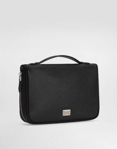 Rejsetaske Dolce & Gabbana Dolce & Gabbana Sicily Alpine Calfskin Necessaire Sort | BP3412BG66280999, 2