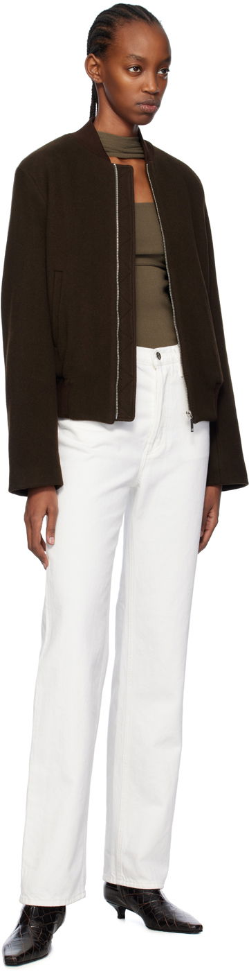 Bomberjakke TOTEME Sartorial Bomber Jacket Brun | 241-WRO1042-FB0039, 3