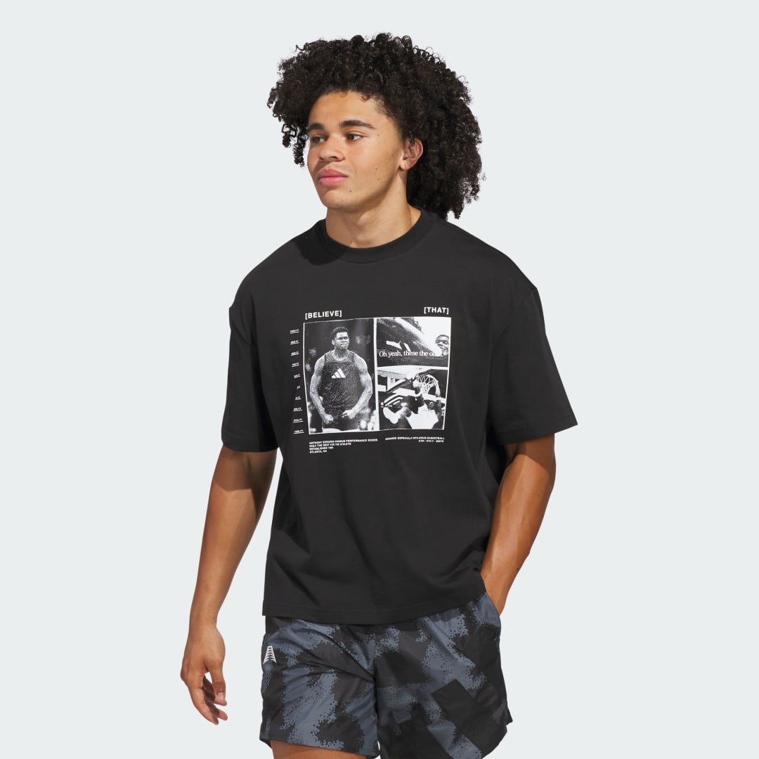T-shirt adidas Performance Anthony Edwards Graphic T-Shirt Sort | JW2931, 0
