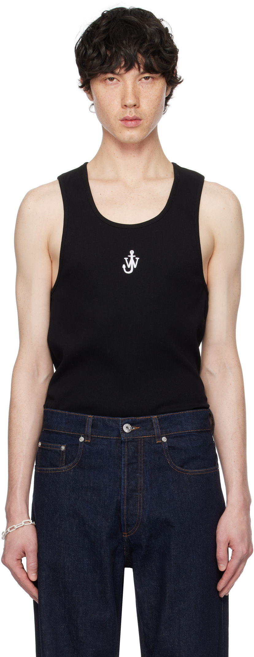 Tanktop JW Anderson JW Anderson Anchor Logo Tank Top Sort | JO0246-PG1512