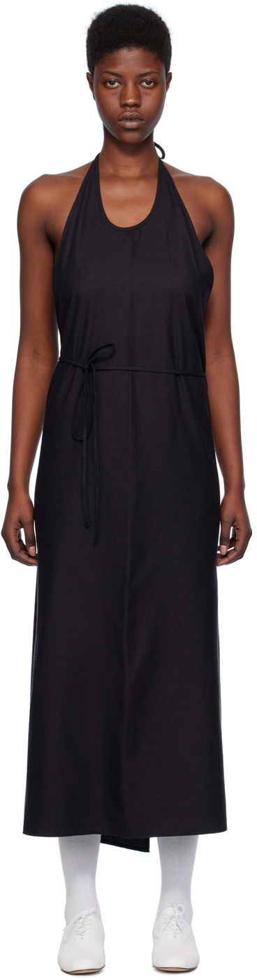 Kjole Baserange Baserange Apron Maxi Dress Sort | DRAP-RS-000, 0