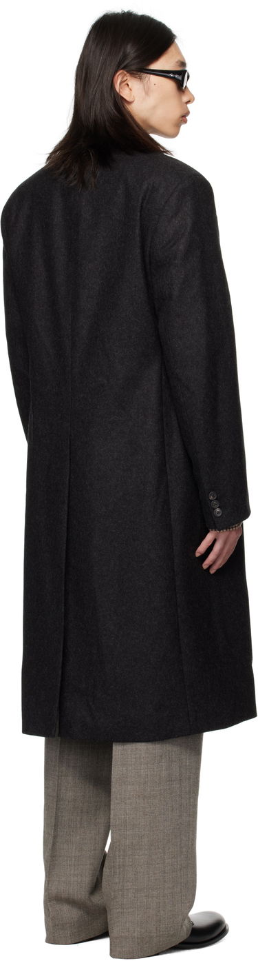 Frakker OUR LEGACY OUR LEGACY Whale Double-Breasted Coat Sort | M4251WG, 2
