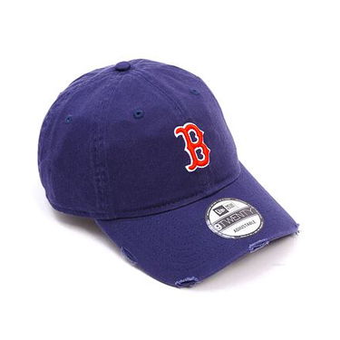 Kasket New Era Distressed 9TWENTY Boston Red Sox Adjustable Hat Blå | 60595225, 3