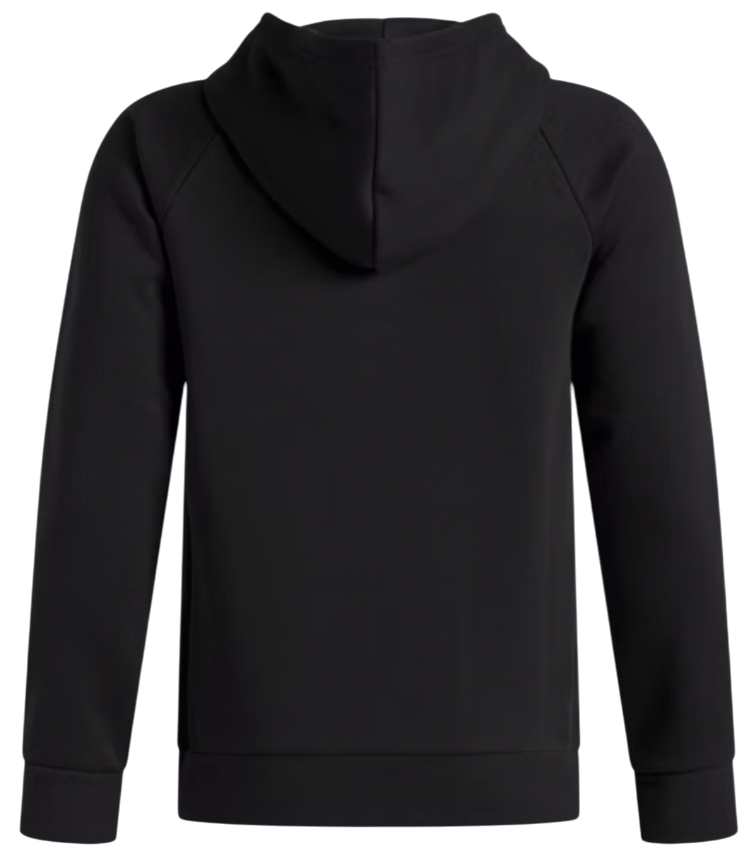 Sweatshirt Under Armour Rival Fleece Flaming Wordmark Hoodie Sort | 6003781-001, 1