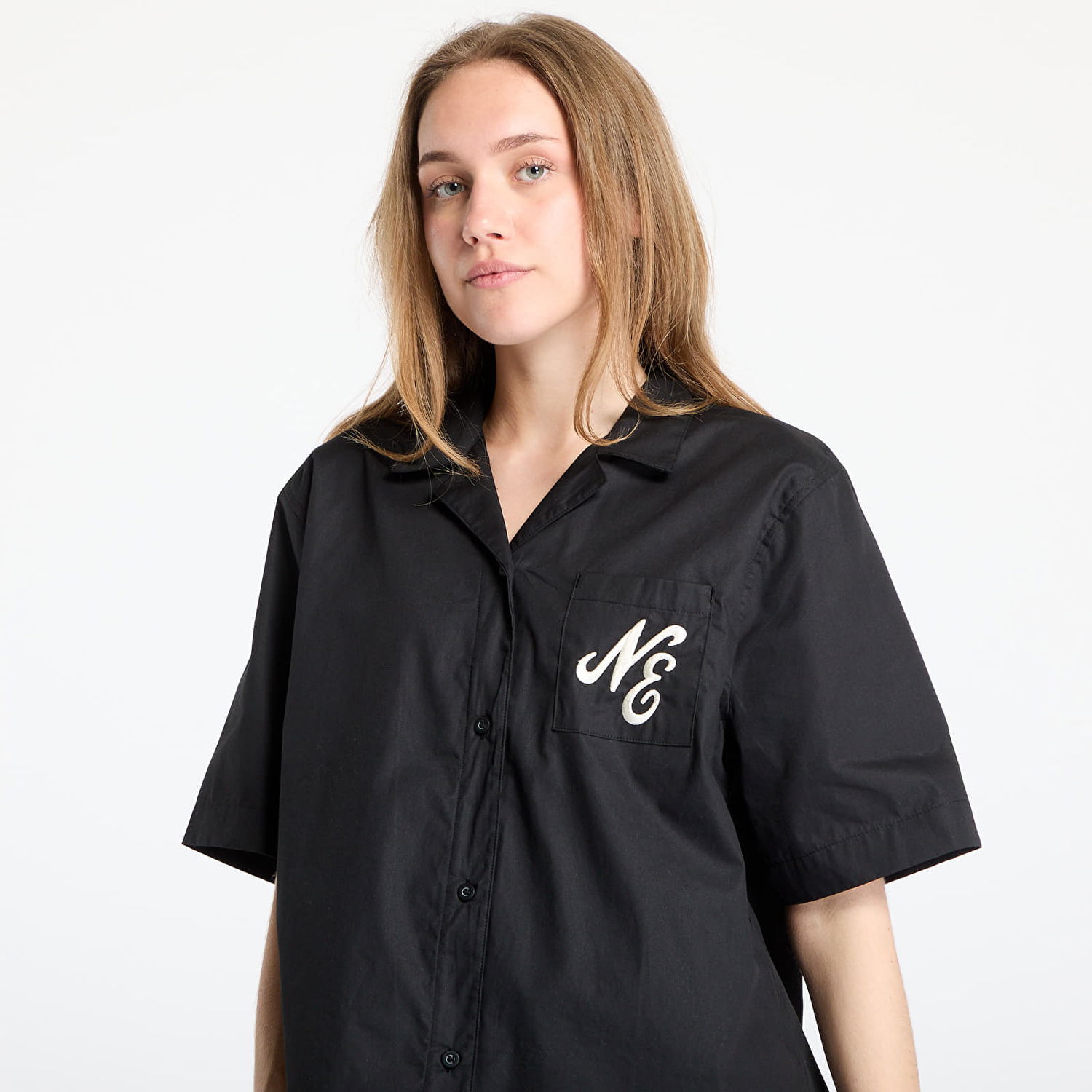 Skjorte New Era New Era Revere Shirt Sort | 60596530, 1