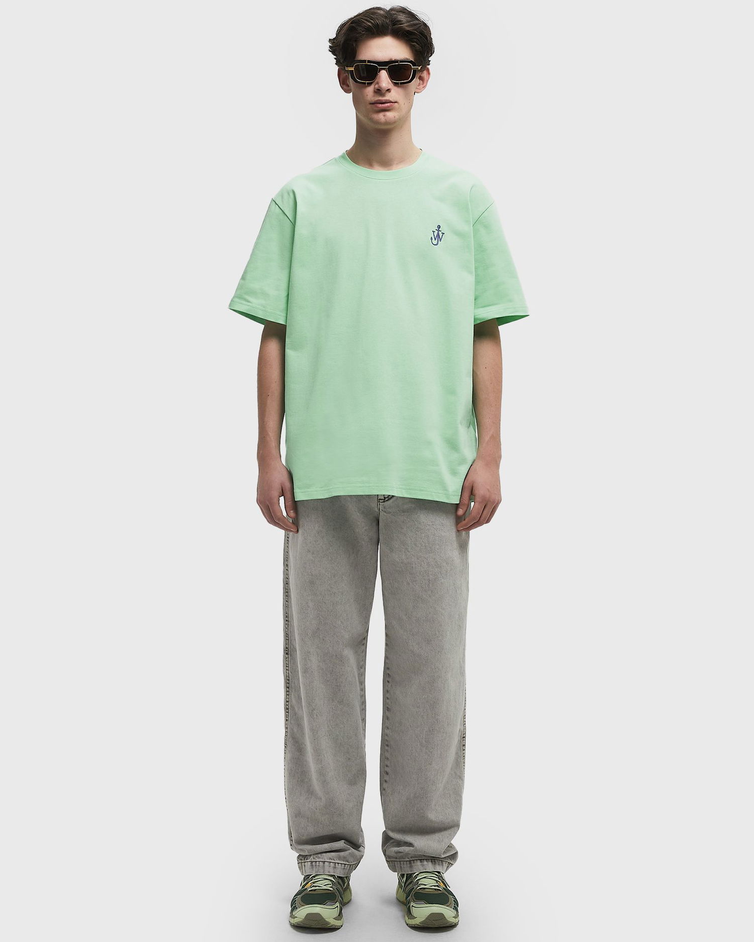 T-shirt JW Anderson JW Anderson Anchor Embroidery Tee XL Grøn | JT0257-PG1510-520, 1