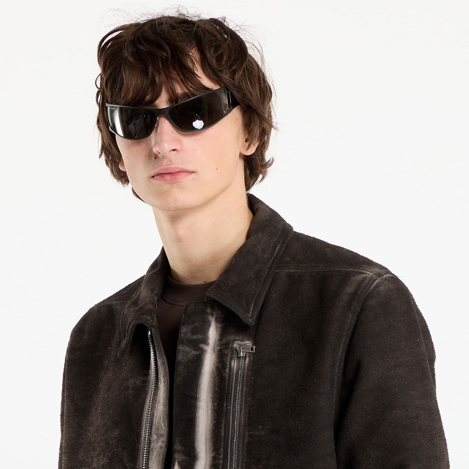 Jakke Rick Owens Rick Owens DRKSHDW Concealed Zipfront Jacket Brun | DU02E7775 BMO 78, 1