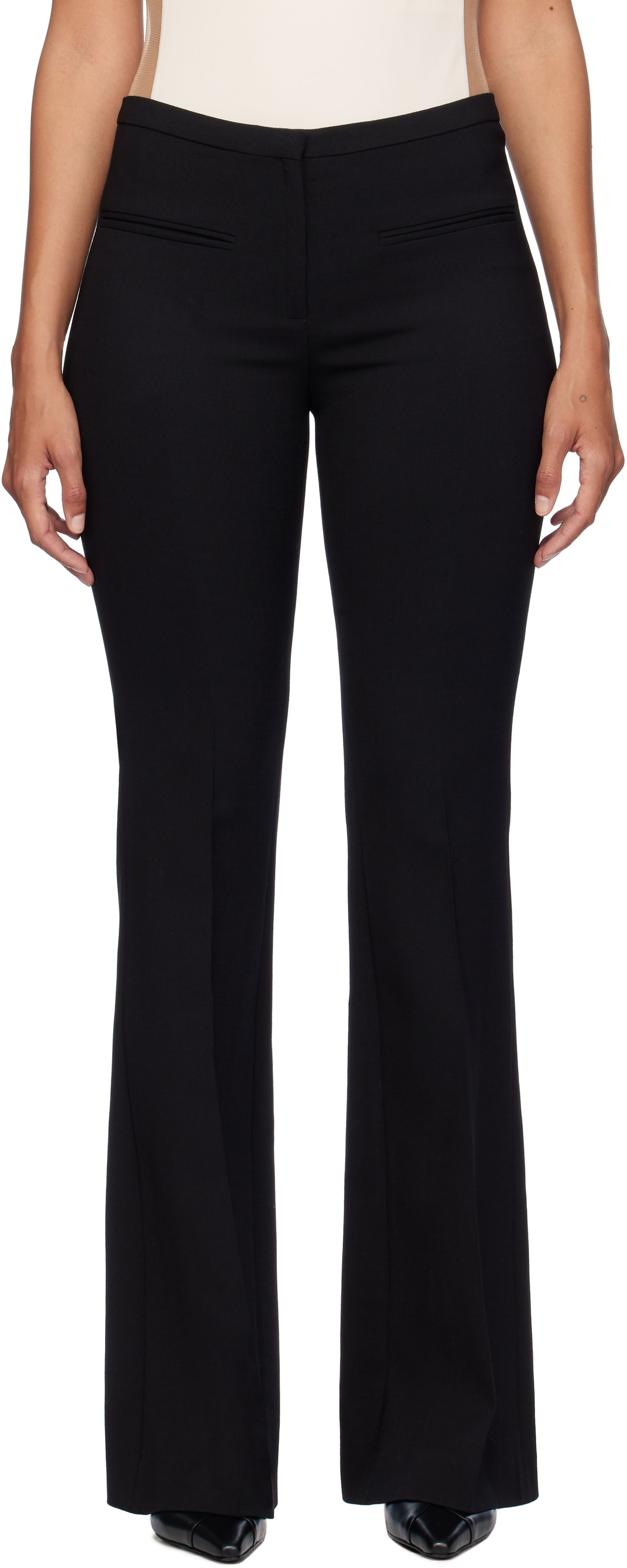 Bukser Courrèges Courrèges Heritage Stretch Wool Trousers Sort | 324CPA220WO0113, 0