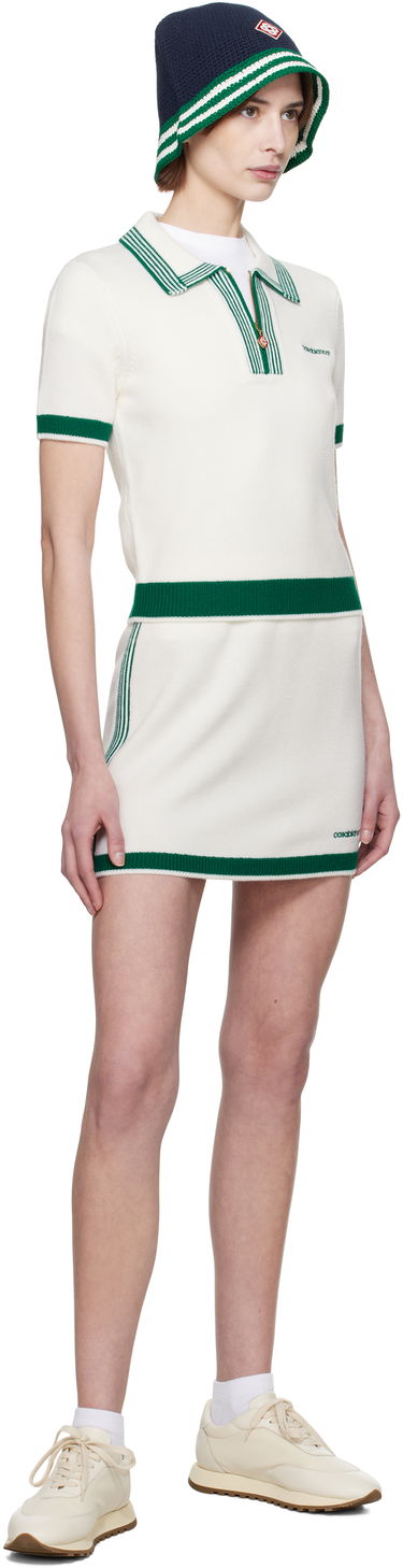 Nederdel Casablanca Casablanca Knit Tennis Miniskirt Hvid | WPS25-KW-857-01, 3