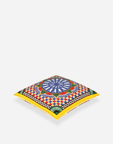 Home decor Dolce & Gabbana Dolce & Gabbana Cashmere Jacquard Cushion Medium Flerfarvet | TCE008TCAF3UC032, 1
