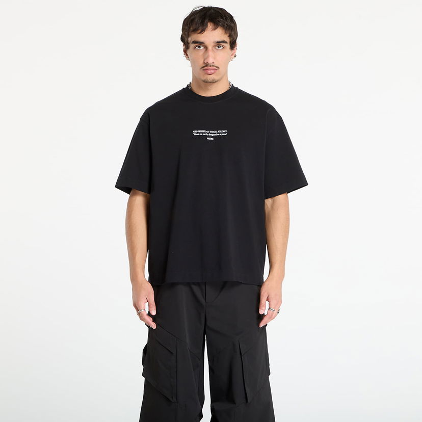 T-shirt Off-White Off-White Statement Skate Short Sleeve T-Shirt Sort | OMAA120F25JER0111001