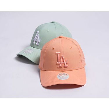Kasket New Era 9FORTY Womens MLB League Essential Los Angeles Dodgers Pale Orange One Size Beige | 60435228, 2