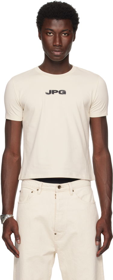 T-shirt Jean Paul Gaultier Jean Paul Gaultier 'The JPG' Baby Tee Beige | 25/03-W-TO300-J002-6900, 0