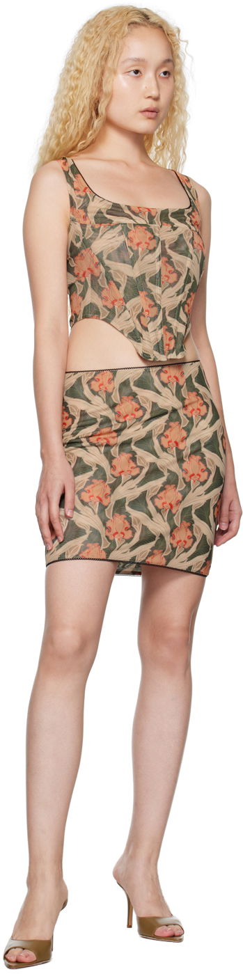 Tanktop Miaou Miaou Campbell Floral Print Tank Top Beige | 7020-CL-ANF, 3