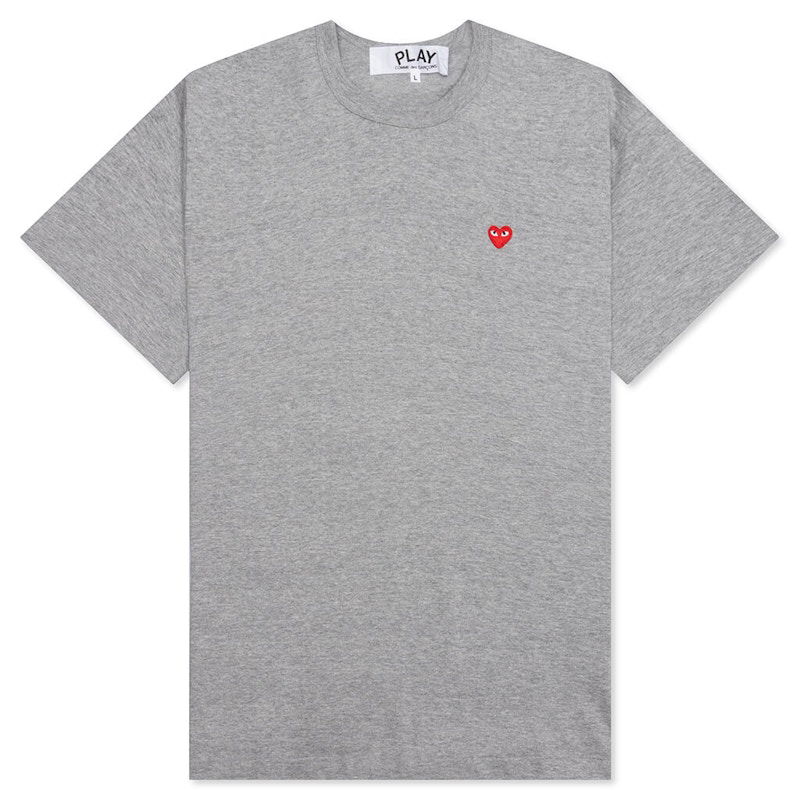T-shirt Comme des Garçons Play Small Red Heart T-Shirt Grå | AZ-T305-051-1