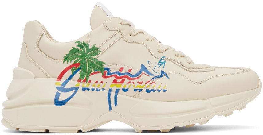 Sneakers og sko Gucci Hawaii Rython Hvid | 630652 DRW00, 0