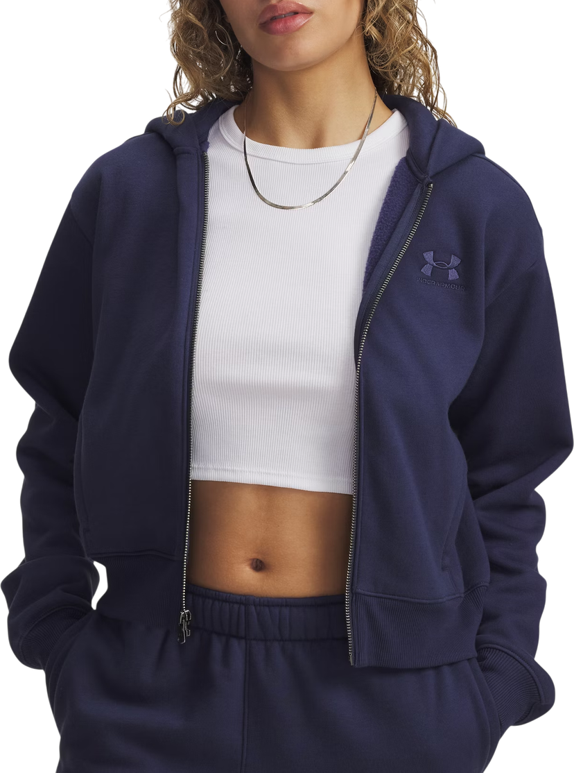 Sweatshirt Under Armour Icon Vida Fleece Hoodie Mørkeblå | 6003674-403