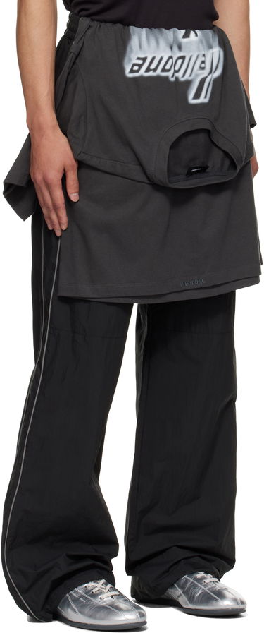 Bukser We11done We11done Layered Track Pants Sort | WD-PT2-25-250-U-BK, 1