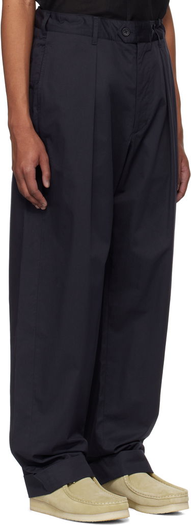 Bukser Engineered Garments Engineered Garments Carlyle Print Trousers Mørkeblå | 25S1F012, 4