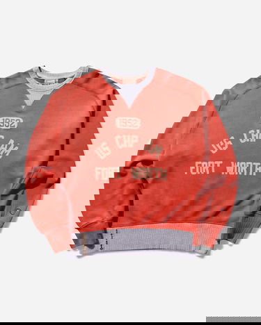 Sweater Champion 50s Saddle Crewneck Sweatshirt Orange | 221095 OS062, 1