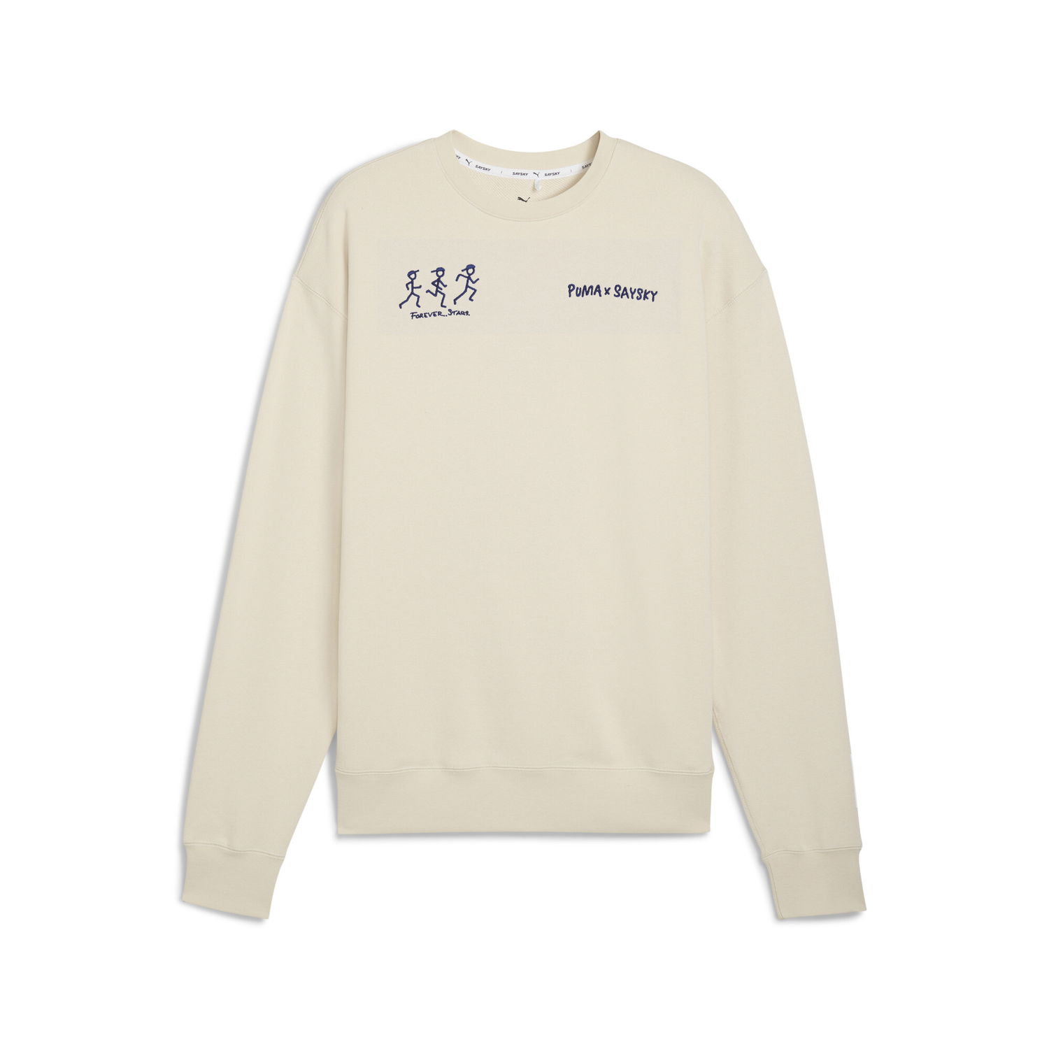 Sweatshirt Puma PUMA x SAYSKY Crewneck Sweatshirt Beige | 527557_87, 0