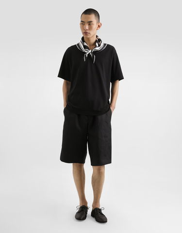 Shorts Dolce & Gabbana Dolce & Gabbana Linen Drawstring Shorts Sort | GP0T1TFU4MCN0000, 1