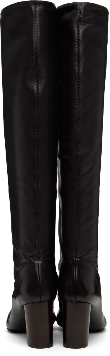 Sneakers og sko LEMAIRE LEMAIRE Glove Leather Knee Boots Sort | FO0159 LL0115, 1