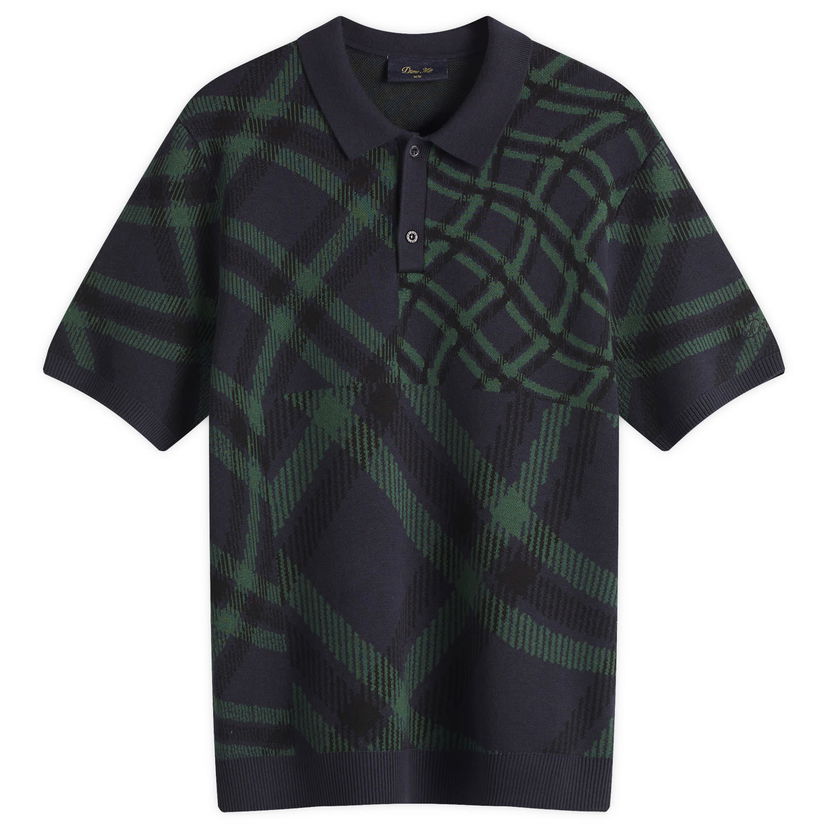 Polo skjorte Dime Dime Antique Knit Polo Mørkeblå | DIMESP258NVY