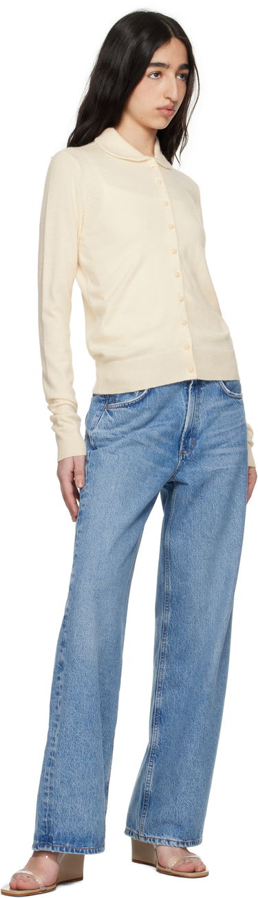 Sweater GUIZIO Guizio Delphine Knit Cardigan Beige | S25119S020, 3