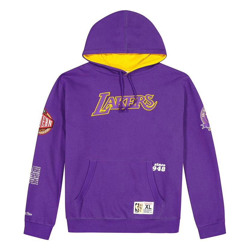 Sweatshirt Mitchell & Ness NBA LA Lakers Team Origins Fleece Hoodie Purple - Lilla | FPHD4849-LALYYPPPPURP