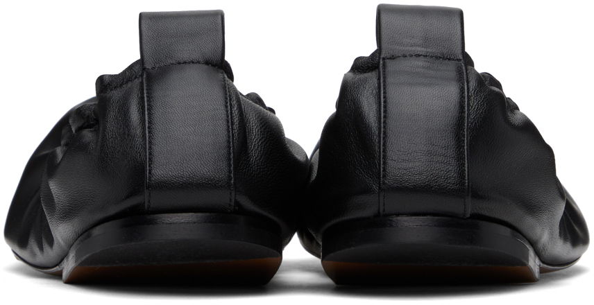 Tøj The Row The Row Glove Leather Flats Sort | F1372-SPN60, 1