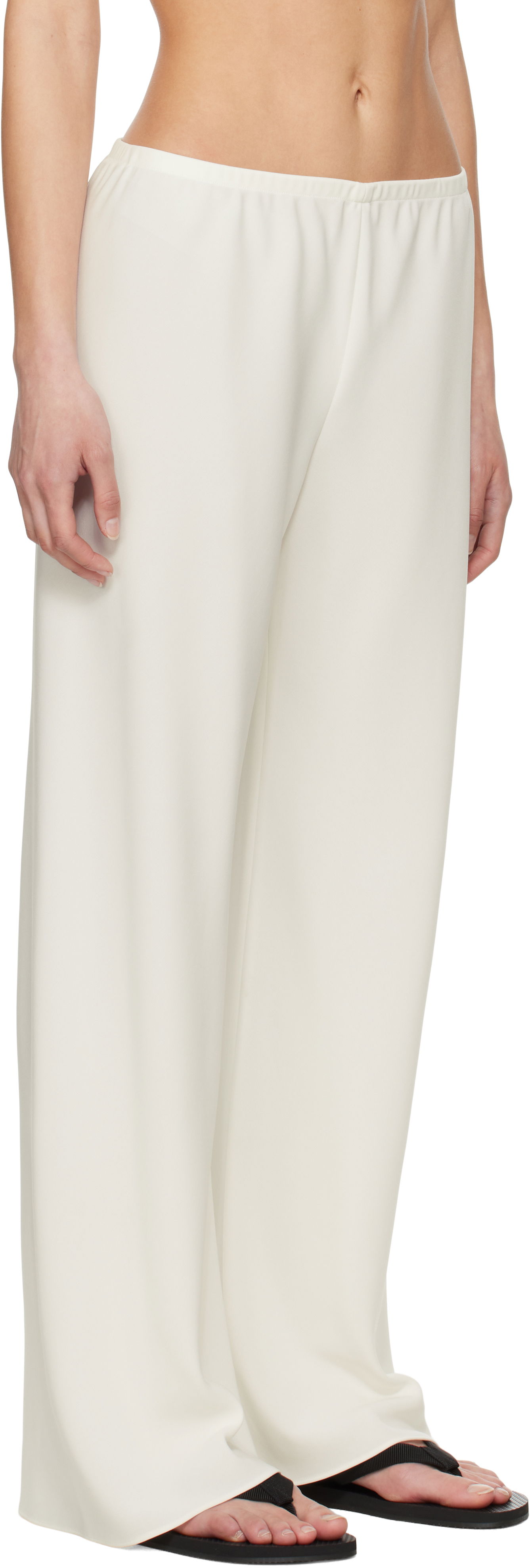 Bukser The Row Gala Wide Leg Trousers Hvid | 1766-W1968, 1