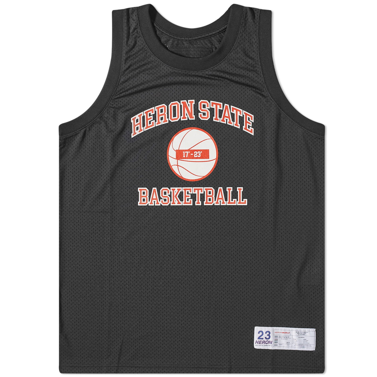 Tanktop HERON PRESTON 23 Basketball Tank Top Sort | HMVO001S23JER0011025, 0