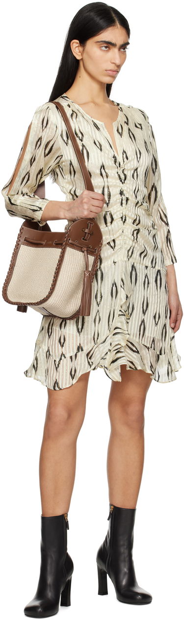 Kjole ISABEL MARANT Isabel Marant Octavia Ikat Minidress Beige | RO0748FB-C1J16I, 3