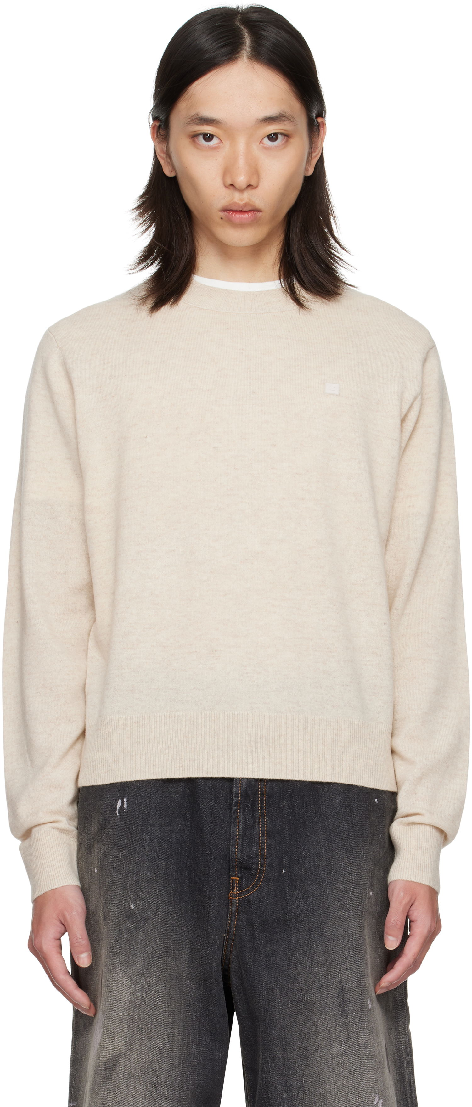 Sweater Acne Studios Acne Studios Crewneck Sweater Beige | C60115-, 0