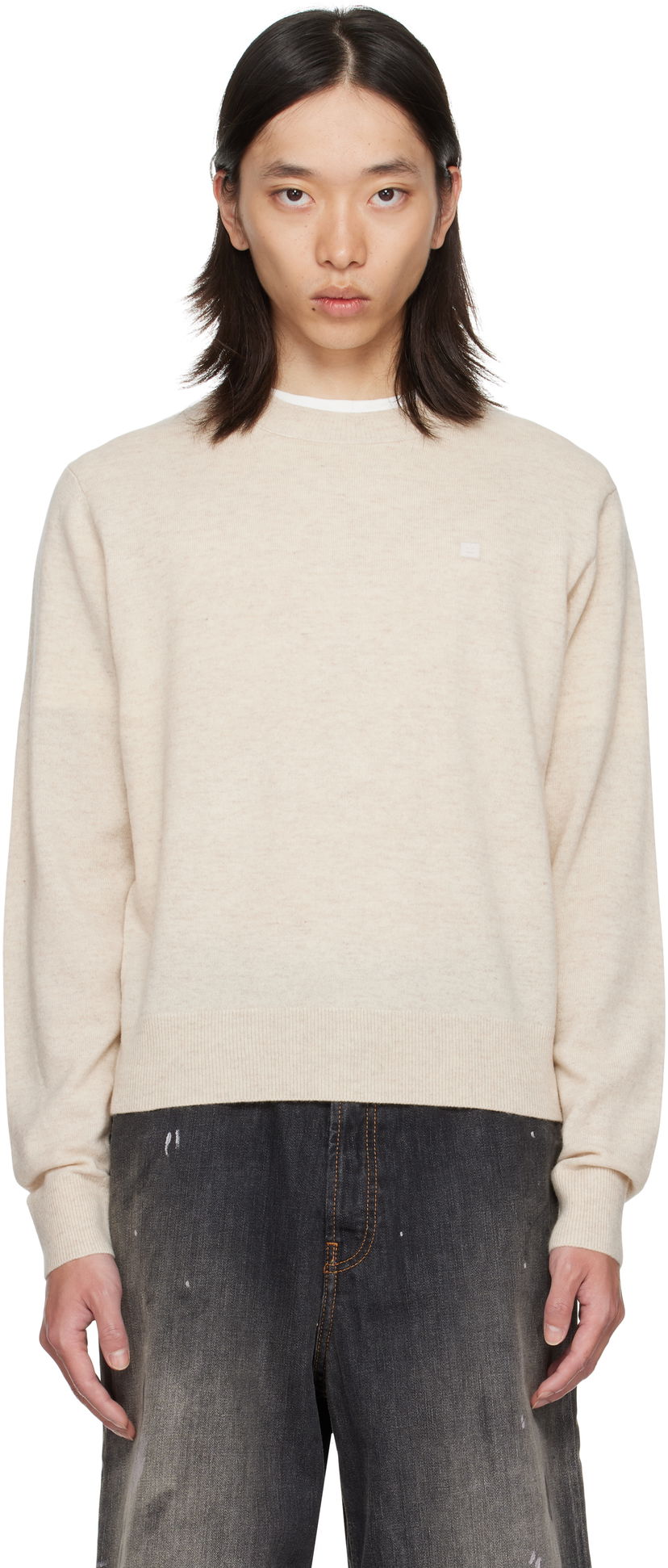 Sweater Acne Studios Acne Studios Crewneck Sweater Beige | C60115-