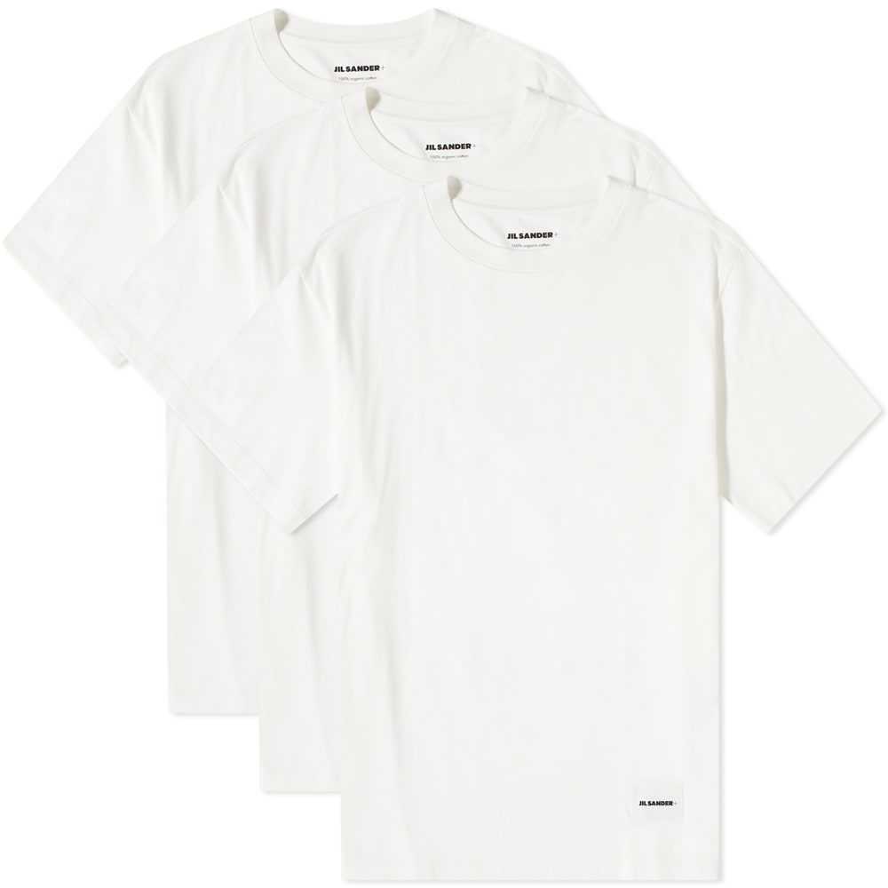 T-shirt Jil Sander 3 Pack Tee Hvid | J47GC0001-J45048-100, 0