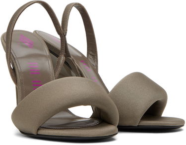 Tilbehør The Attico Attico Rem Heeled Slingback Sandals Grå | 237WS522 PA45, 3